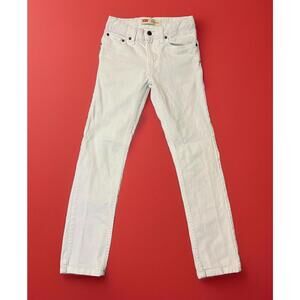Levis 510 White Skinny Jeans 26x26 Stretch Y2K Clean Girl Core 12R